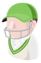 Cricket Man Avatar People Icon