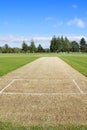 Cricket pitch empty Royalty Free Stock Photo
