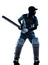 Cricket player batsman silhouette