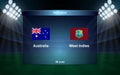 cricket scoreboard broadcast graphic template Royalty Free Stock Photo