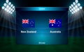 cricket scoreboard broadcast graphic template Royalty Free Stock Photo