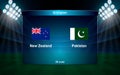 cricket scoreboard broadcast graphic template Royalty Free Stock Photo