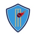 Cricket Shield Emblem Icon