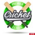 Cricket Sport Label