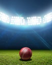 Cricket Stadium And Ball Royalty Free Stock Photo