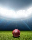 Cricket Stadium And Ball Royalty Free Stock Photo