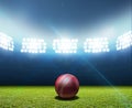 Cricket Stadium And Ball Royalty Free Stock Photo