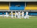Team Work, Cricket. Royalty Free Stock Photo
