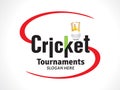 Cricket tournament banner or text style