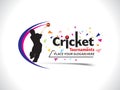 Cricket Tournament Text & Banner Design Template