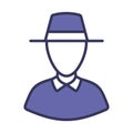 Cricket Umpire Icon Royalty Free Stock Photo