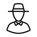 Cricket Umpire Icon Royalty Free Stock Photo