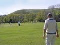 Cricket on village green