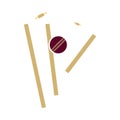 Cricket Wicket Icon Royalty Free Stock Photo