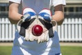 Cricket wicket keeper Royalty Free Stock Photo