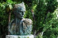 Nikola Car Crni statue in park. He was a World War 2 People\'s Hero of Yugoslavia, the artwor