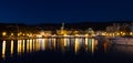 Crikvenica by night Royalty Free Stock Photo