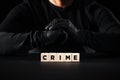 Crime, criminal or criminality concept