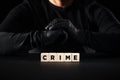 Crime, criminal or criminality concept Royalty Free Stock Photo