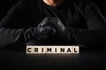 Crime, criminal, criminality, thief or burglar concept