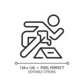 Crime pixel perfect linear icon