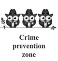 Crime Prevention Zone Royalty Free Stock Photo