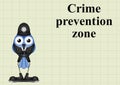 Crime prevention zone UK Royalty Free Stock Photo