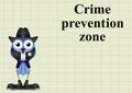 Crime prevention zone USA Royalty Free Stock Photo
