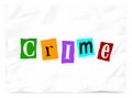 Crime Ransom Note Kidnapping Hostage Royalty Free Stock Photo