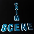 crime scene background presented on dark abstract Royalty Free Stock Photo