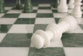 Crime scene - chessmate Royalty Free Stock Photo