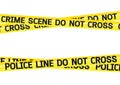 Crime scene danger tapes illustration