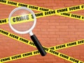 Crime scene Royalty Free Stock Photo