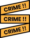 Crime scene icon in line style Royalty Free Stock Photo