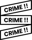 Crime scene icon in line style Royalty Free Stock Photo