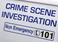 Crime scene investigation Royalty Free Stock Photo