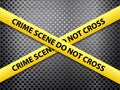 Crime scene metal background