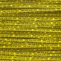 Crime scene tape