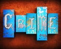 Crime Indicates Unlawful Act And Criminal 3d Illustration