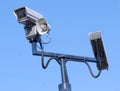 Crime Watch: Security camera observing Royalty Free Stock Photo