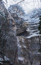 Crimea, Ah-petri - December 2018: Uchan-su falls on the mountain Ah-Petri in the Crimea Royalty Free Stock Photo