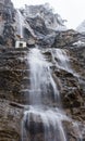 Crimea, Ah-petri - December 2018: Uchan-su falls on the mountain Ah-Petri in the Crimea Royalty Free Stock Photo