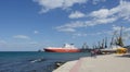 Car ferry service between Krasnodar region and the Crimea Royalty Free Stock Photo