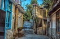 Old city street. Streets and views of the southern seaside city Royalty Free Stock Photo