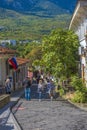 Old city street. Streets and views of the southern seaside city Royalty Free Stock Photo