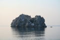 Crimea. Gurzuf. Two rocks in the sea Royalty Free Stock Photo