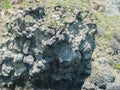 Crimea, A Kind Of Unusual Rock Formed From Volcanic Lava