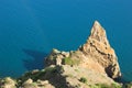 Crimea, rock, sea Royalty Free Stock Photo