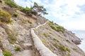 Crimea.Trail Golitsyn. Mount Koba-Kaya, the settlement Novyy Svet Royalty Free Stock Photo