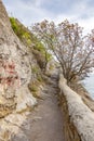 Crimea.Trail Golitsyn. Mount Koba-Kaya, the settlement Novyy Svet Royalty Free Stock Photo